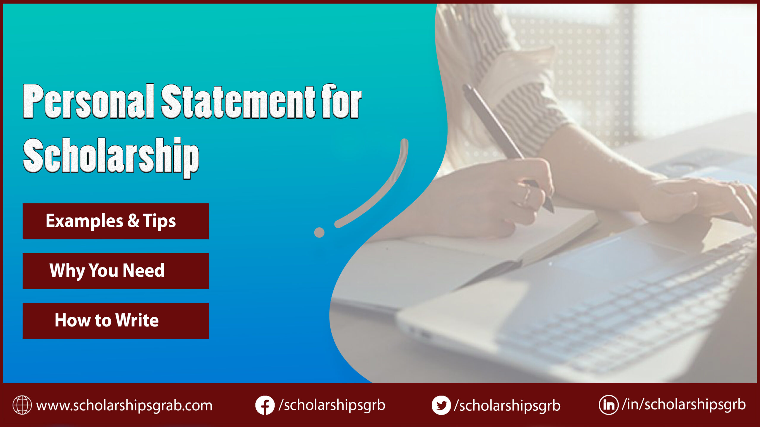 writing about scholarship in personal statement